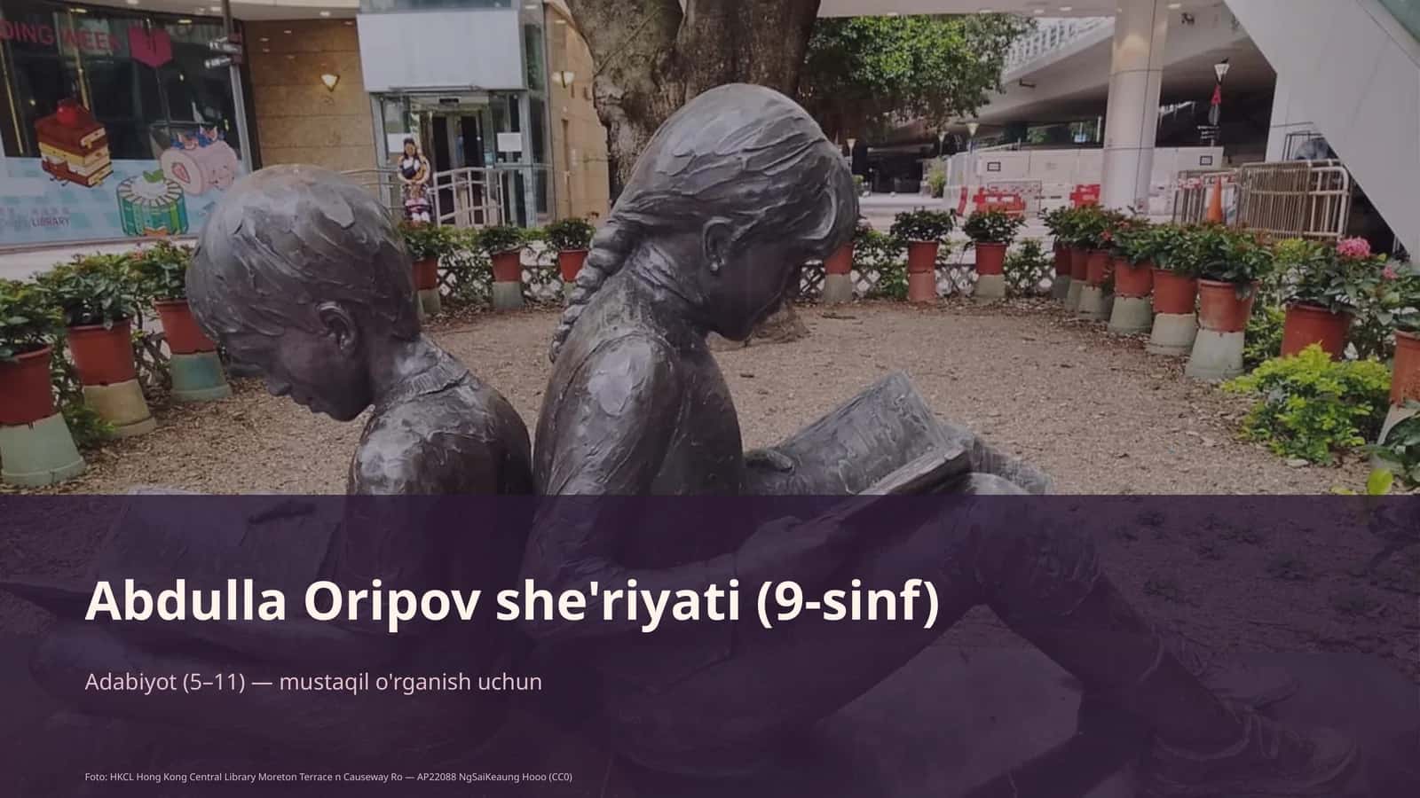 Abdulla Oripov she'riyati (9-sinf)