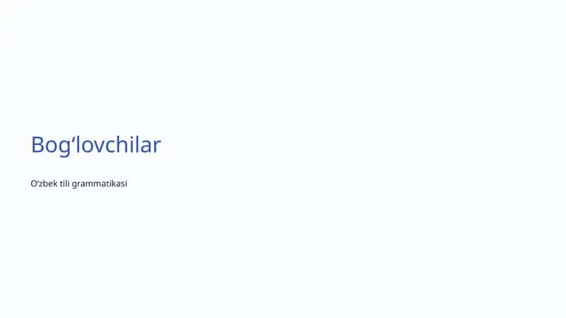 Oʻzbek tili grammatikasi