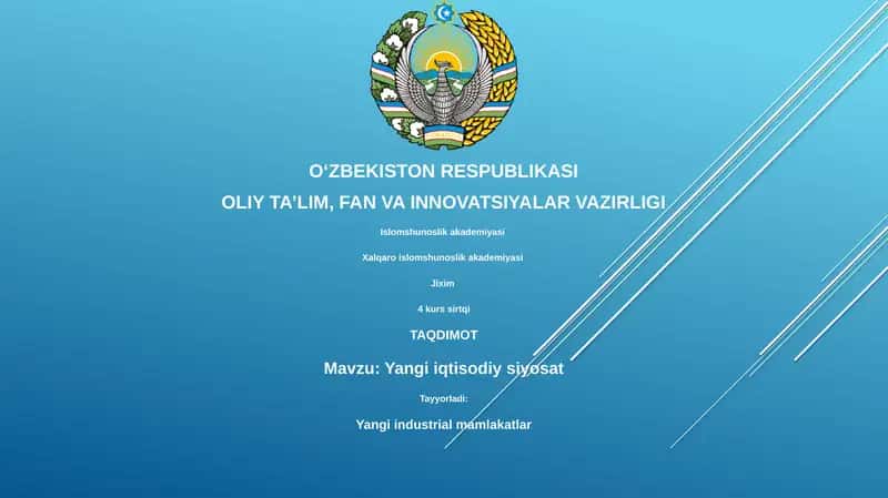 Yangi iqtisodiy siyosat