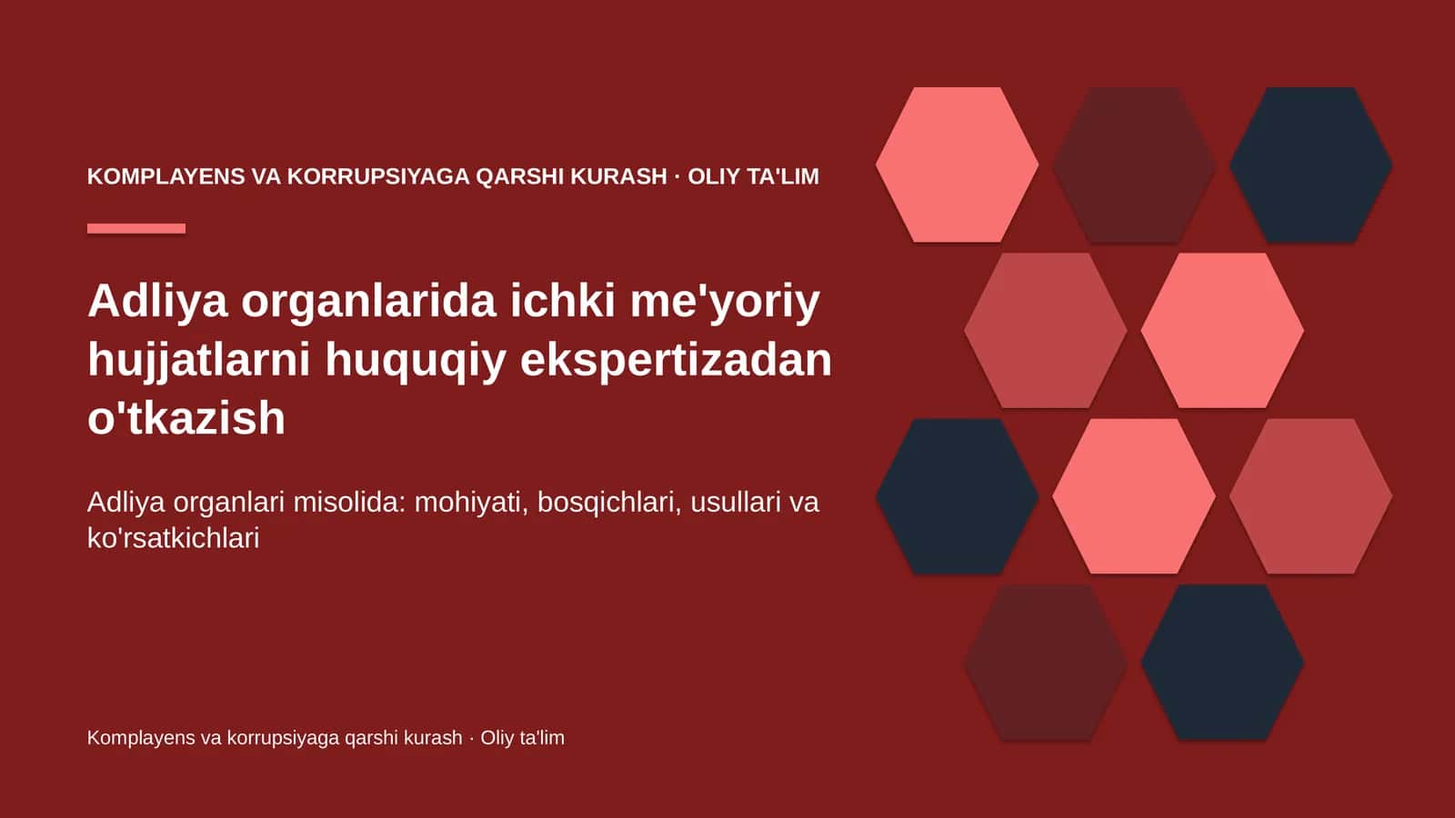adliya organlarida ichki me'yoriy hujjatlarni huquqiy ekspertizadan o'tkazish 3856