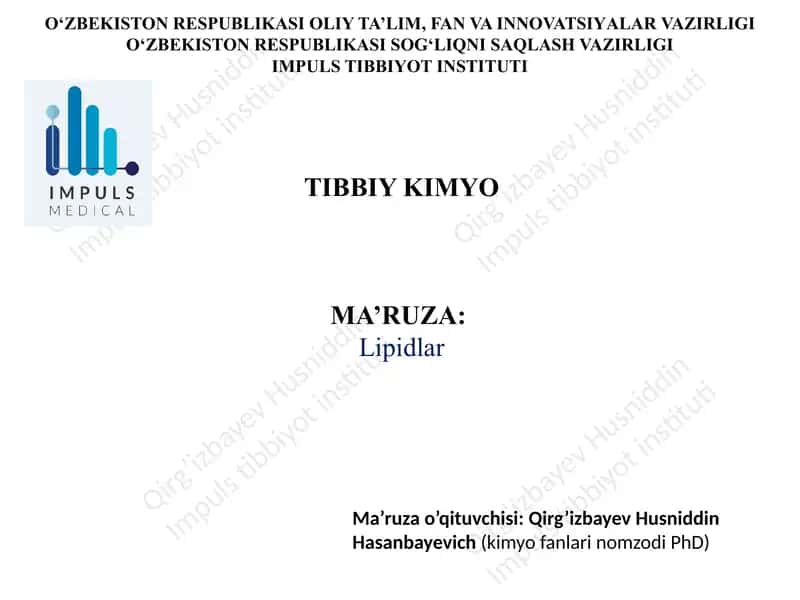 Lipidlar