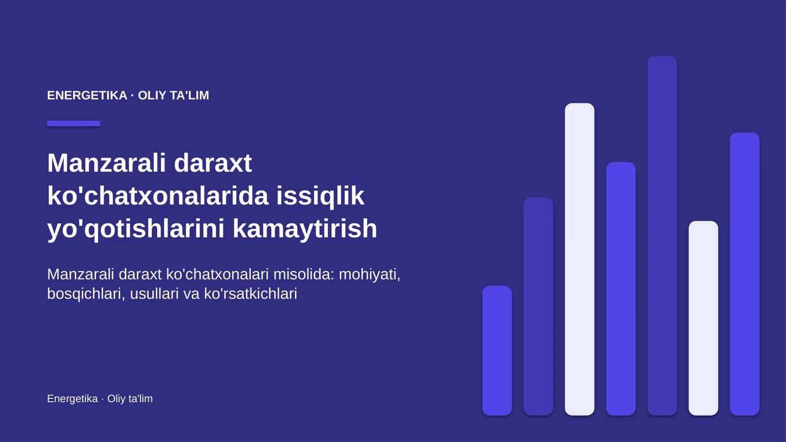 manzarali daraxt ko'chatxonalarida issiqlik yo'qotishlarini kamaytirish 3063