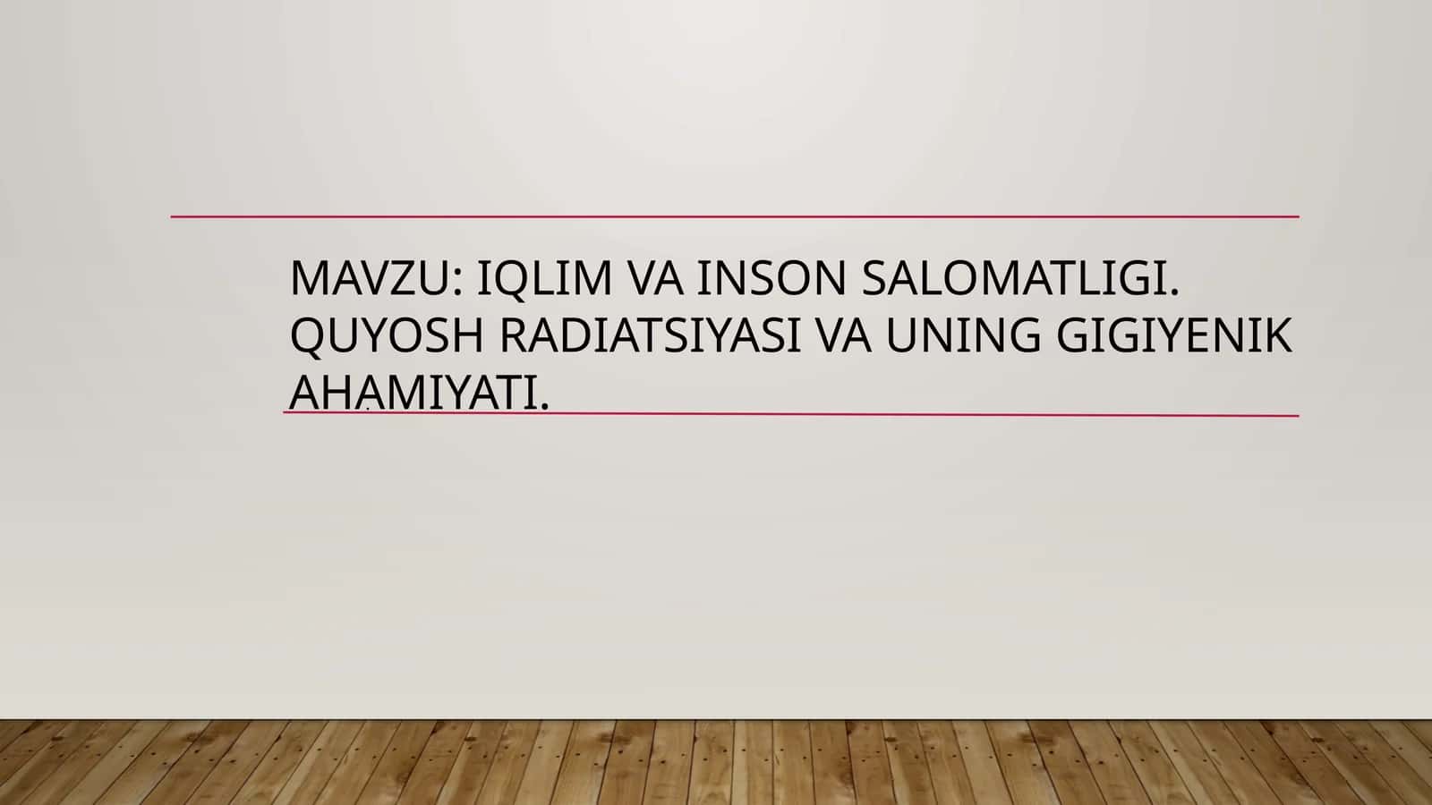 Iqlim va insonsalomatligi