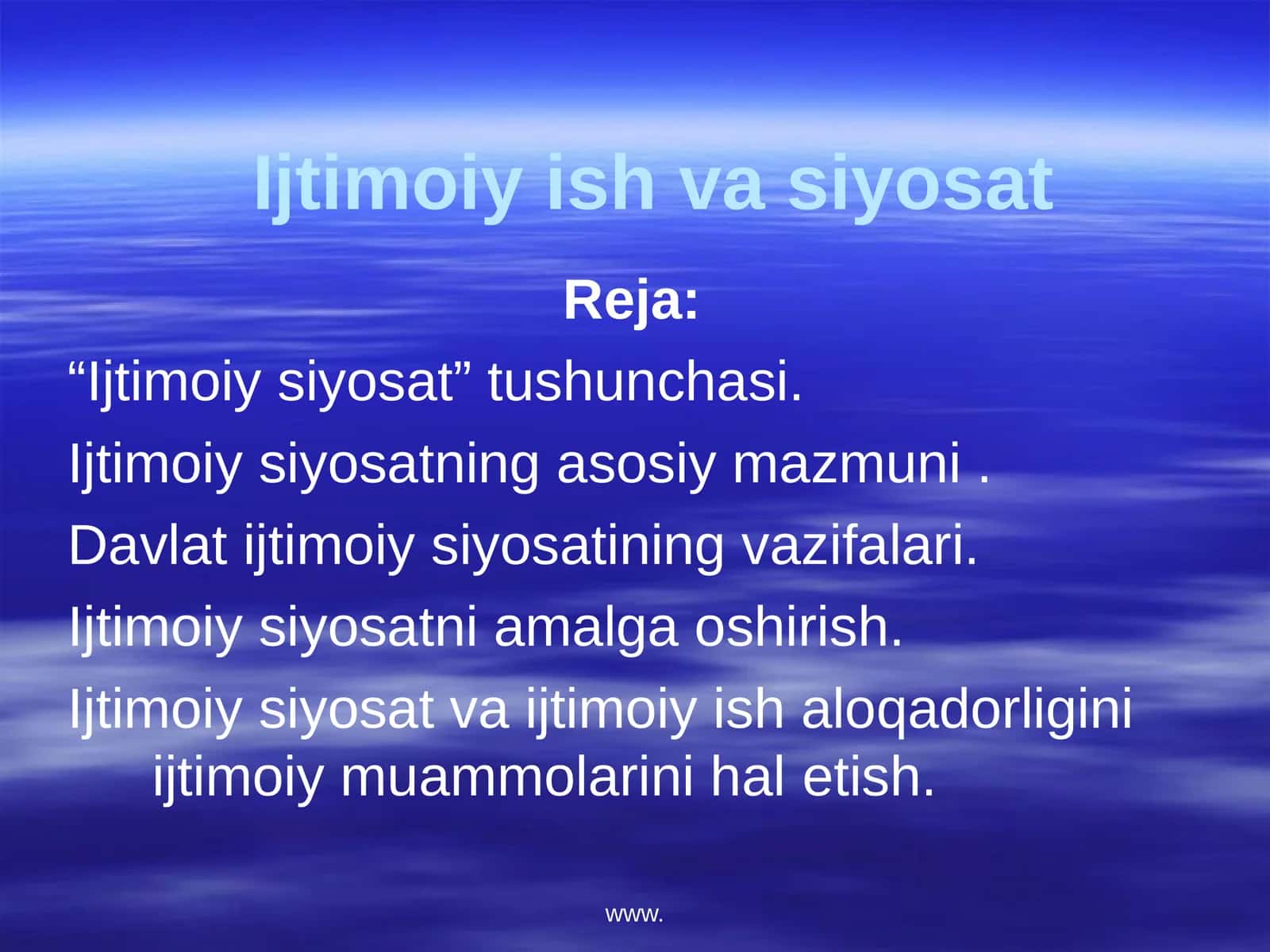 Ijtimoiy ish va siyosat