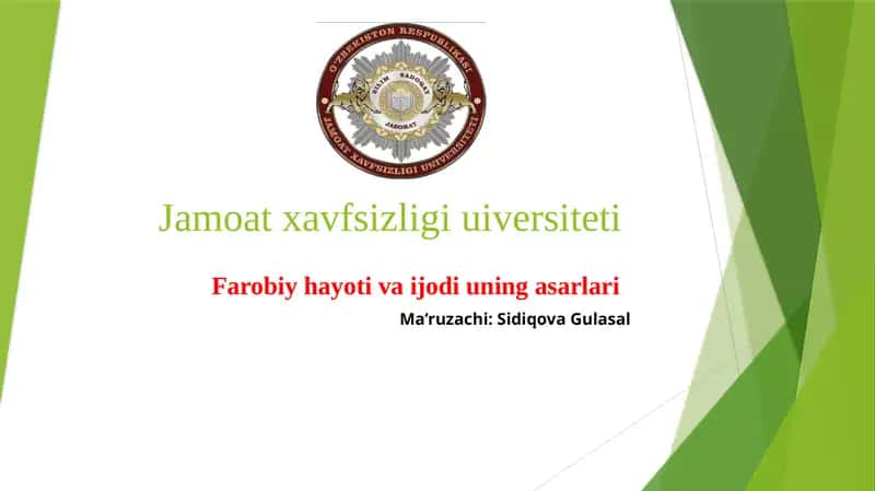 Abu Nasr Farobiyning Hayoti