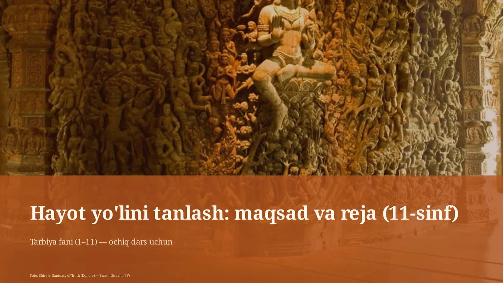 Hayot yo'lini tanlash: maqsad va reja (11-sinf)