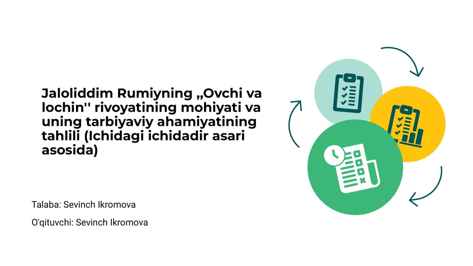 "Ovchi va lochin" rivoyati