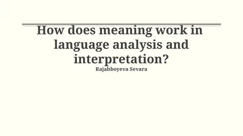 Ambiguity and Polysemy: Navigating Multiple Meanings