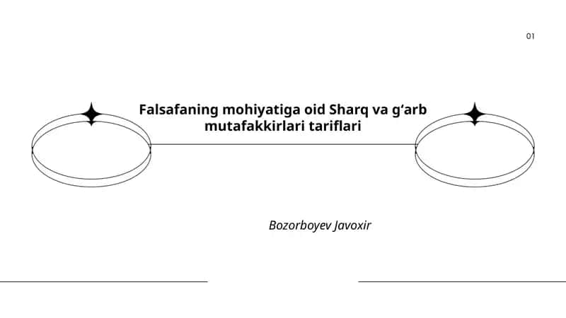 Falsafaning mohiyatiga oid Sharq va gʻarb mutafakkirlari tariflari