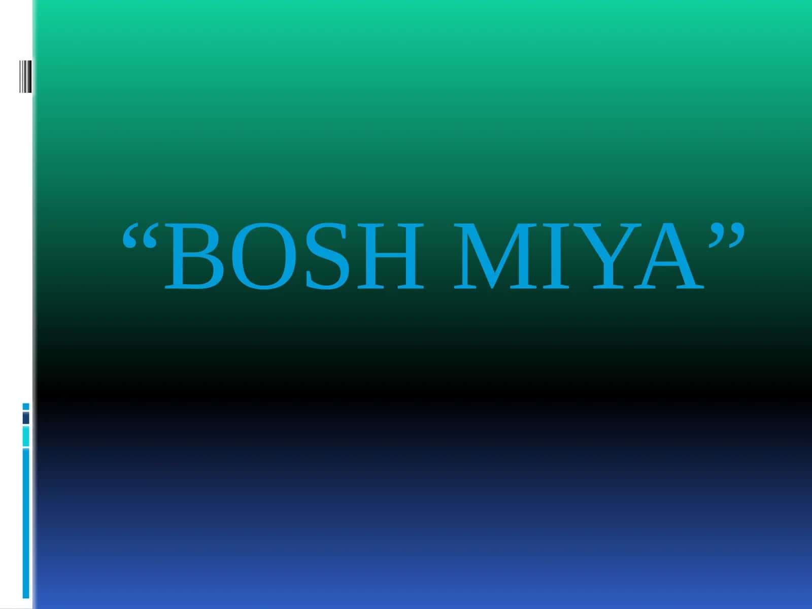 BOSH MIYA