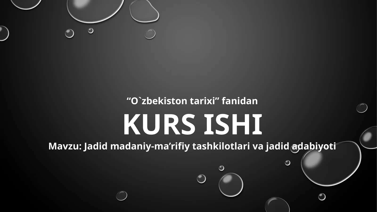 Jadid madaniy-ma’rifiy tashkilotlari va jadid adabiyoti
