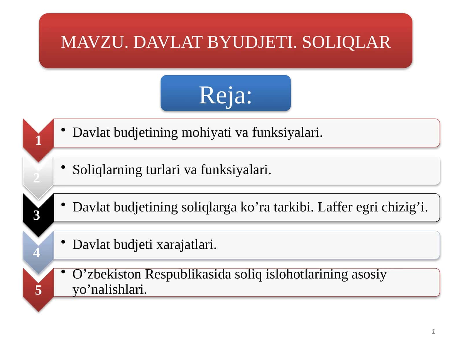 Davlat budjetining mohiyati va funksiyalari