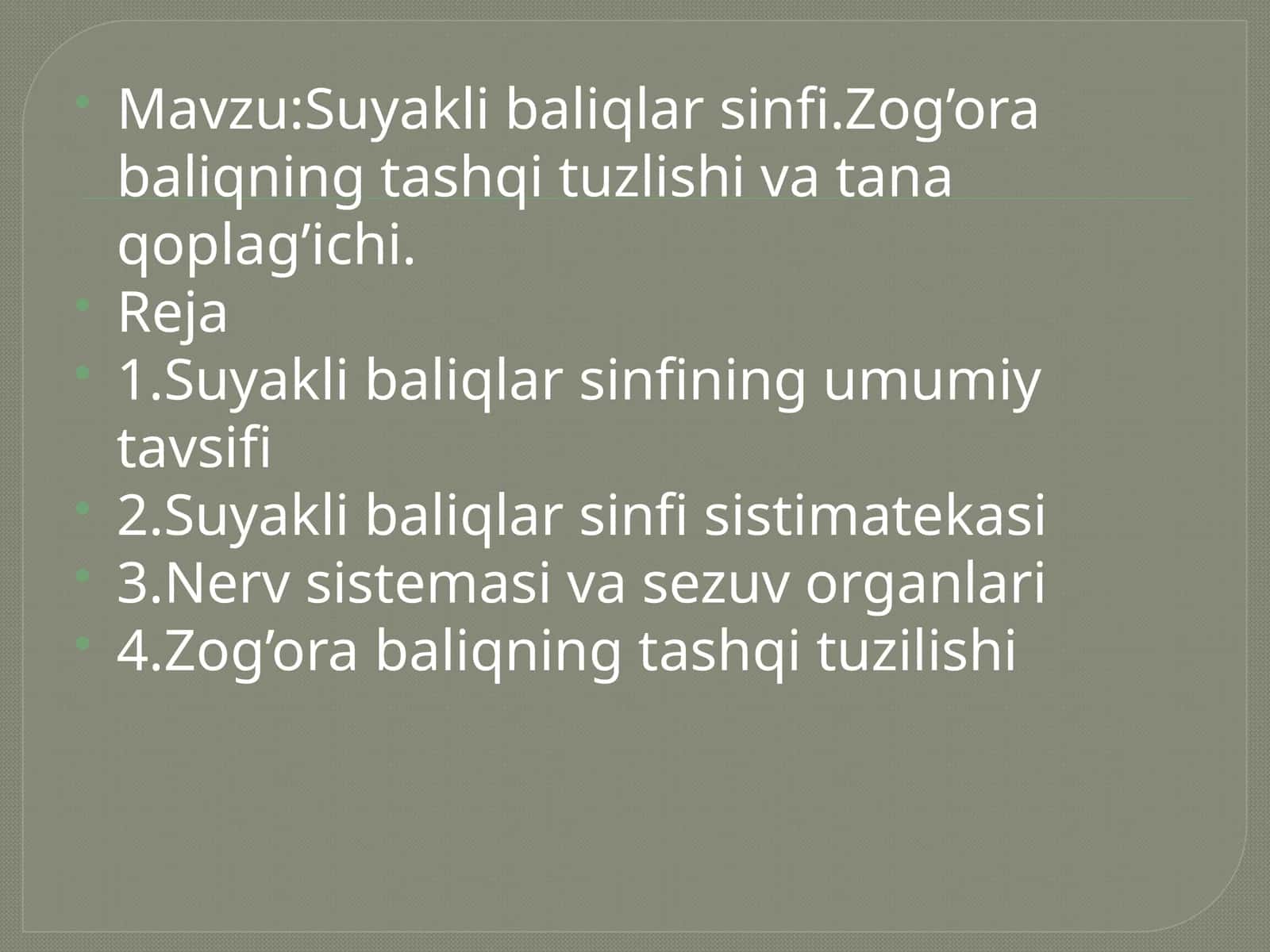 Suyaklibaliqlarsinfi