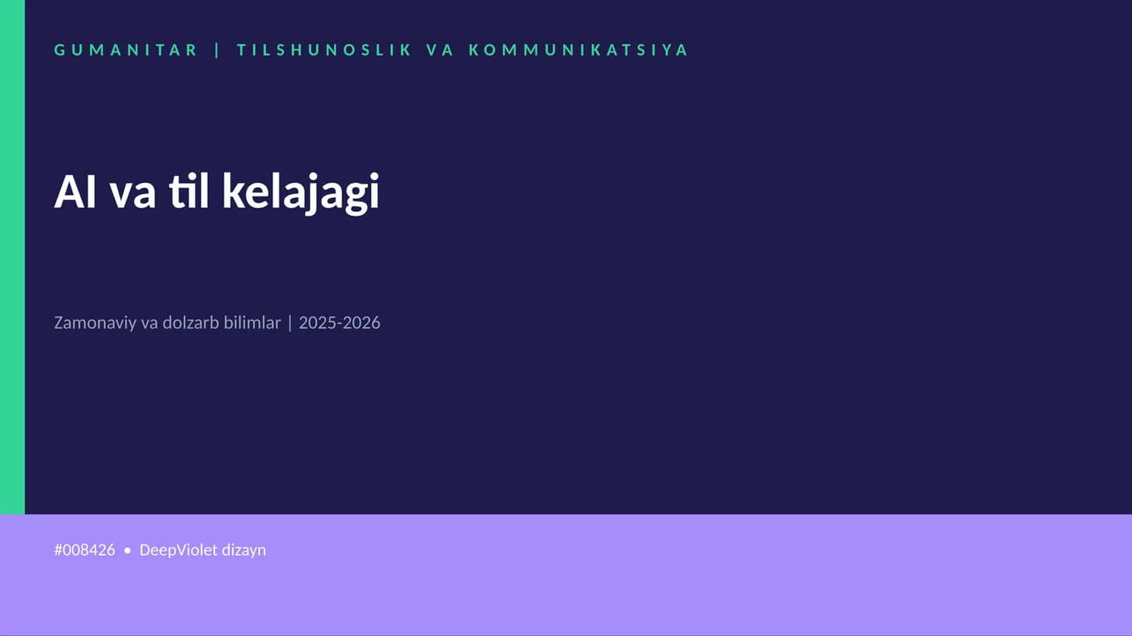 AI va til kelajagi