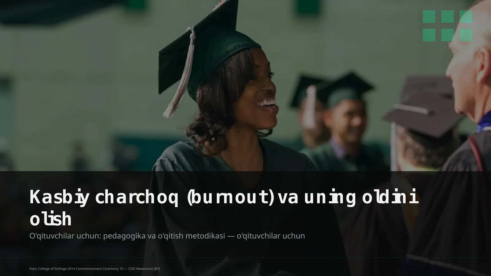 Kasbiy charchoq (burnout) va uning oldini olish