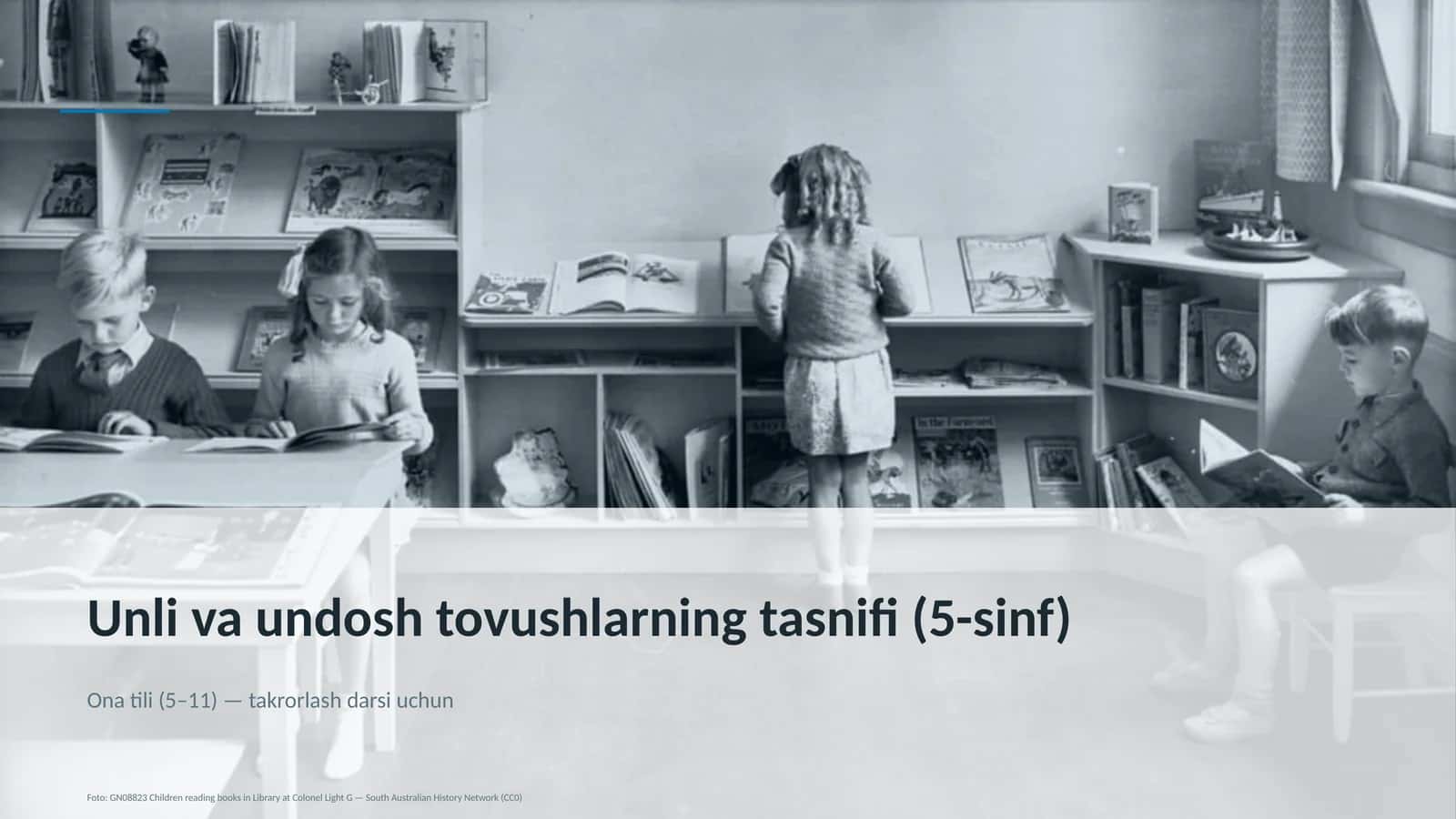 Unli va undosh tovushlarning tasnifi (5-sinf)