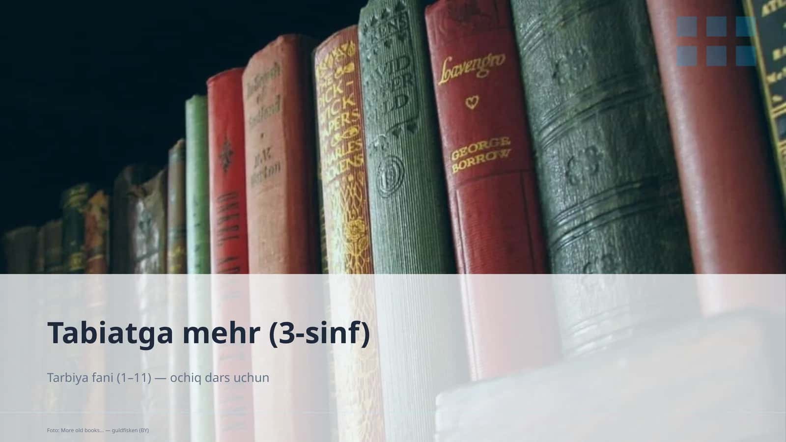 Tabiatga mehr (3-sinf)