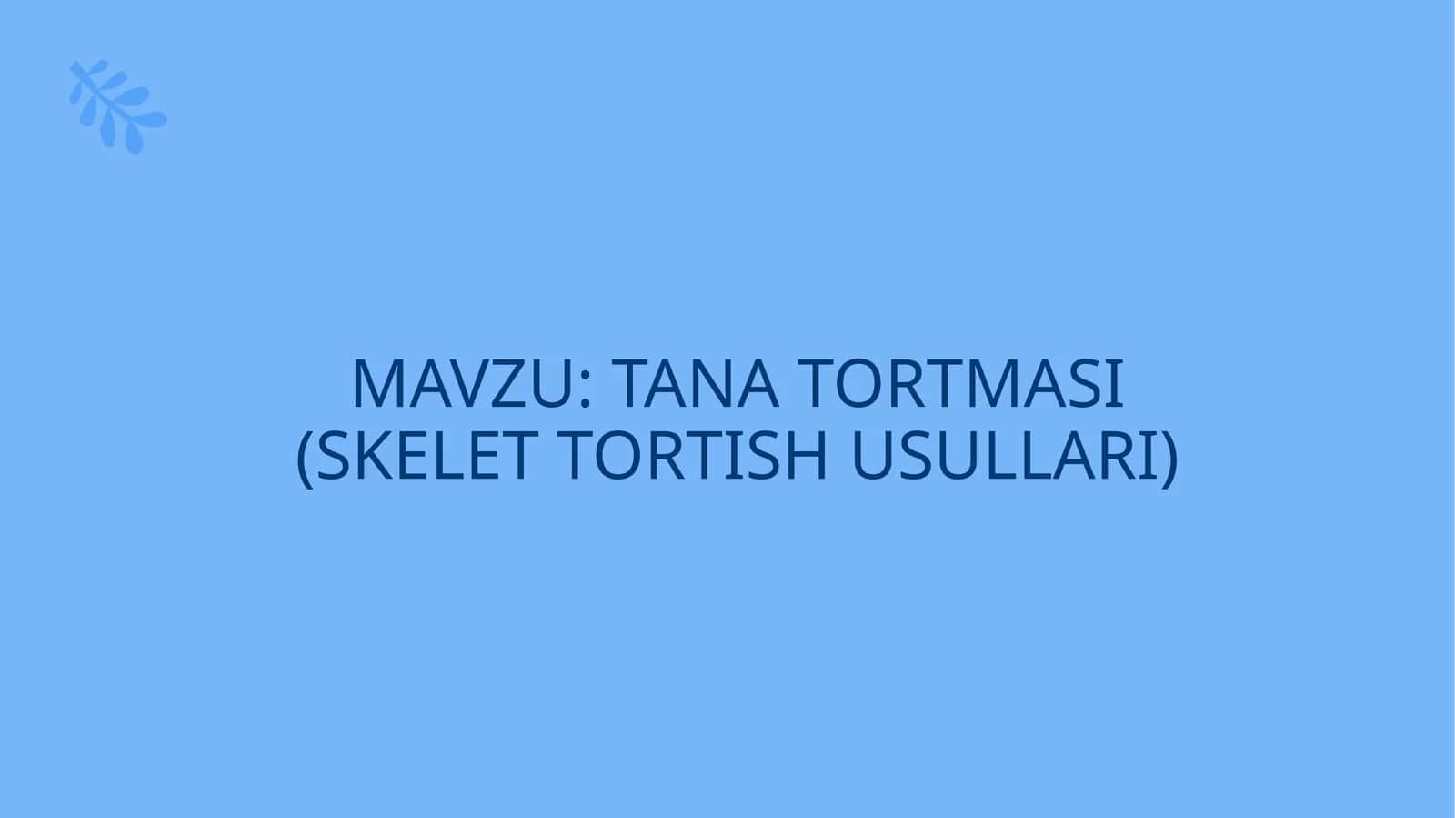 Tana tortmasi (traksiya)