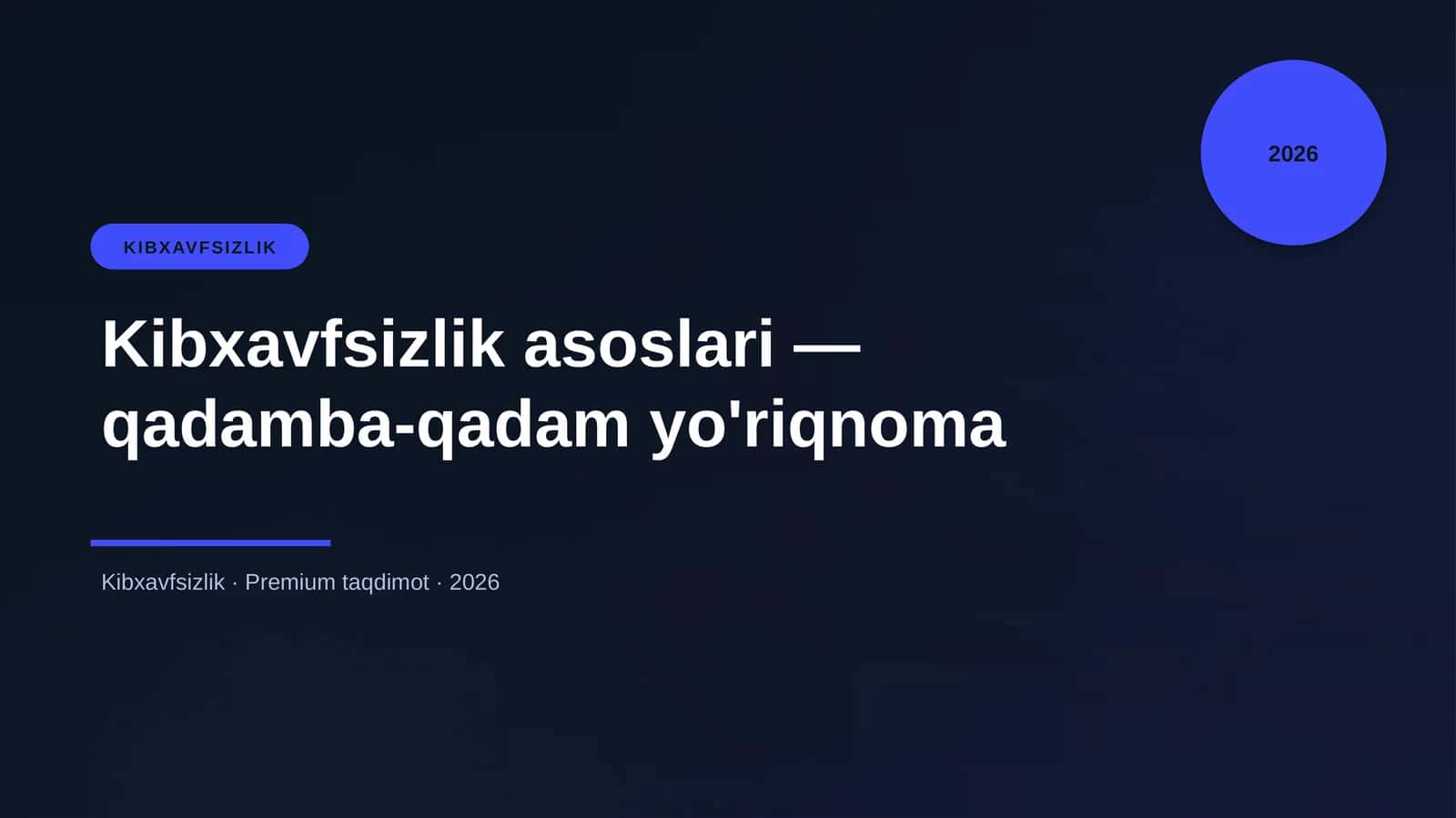 Kibxavfsizlik