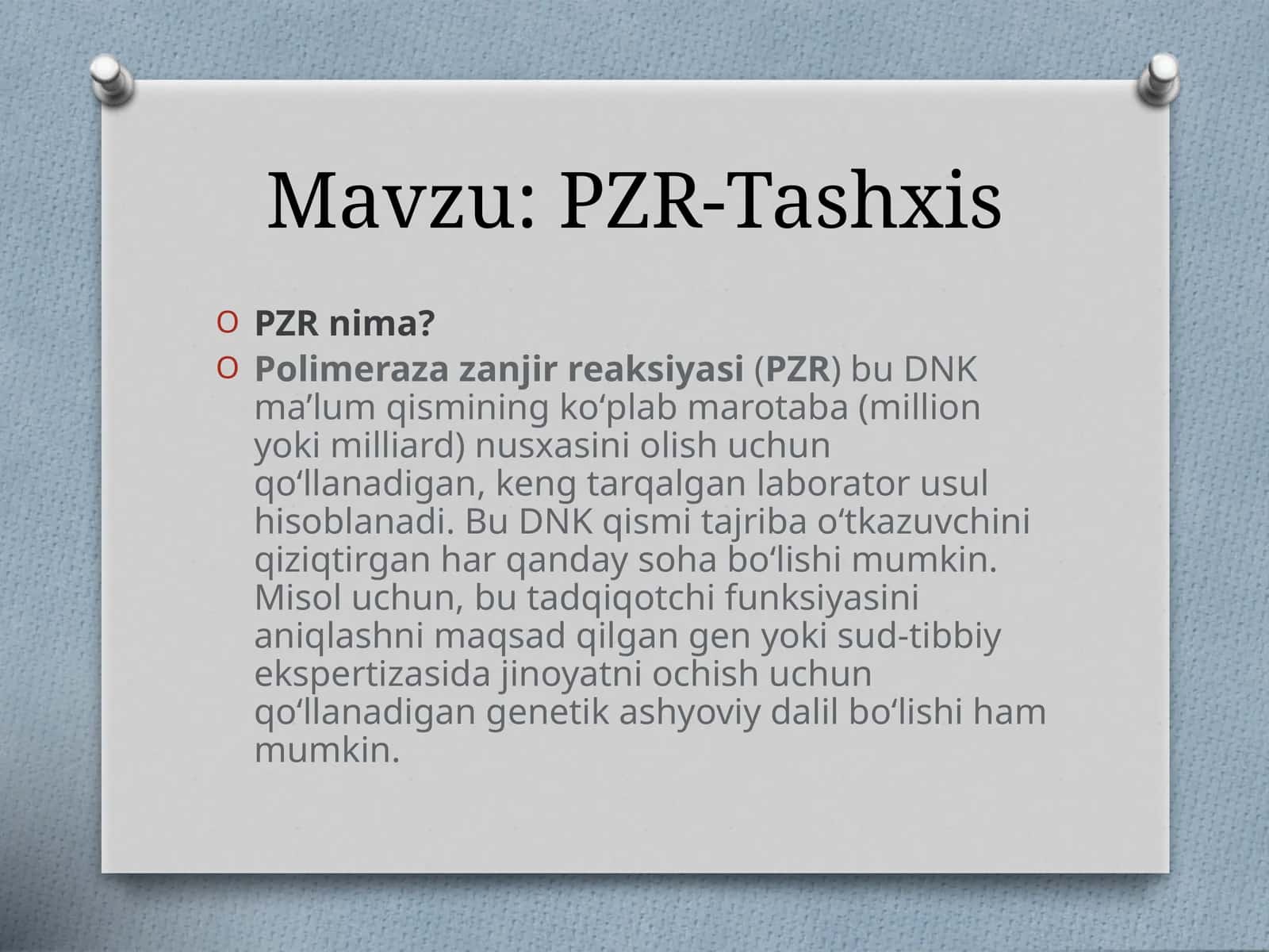 Polimeraza zanjir rekasiasi