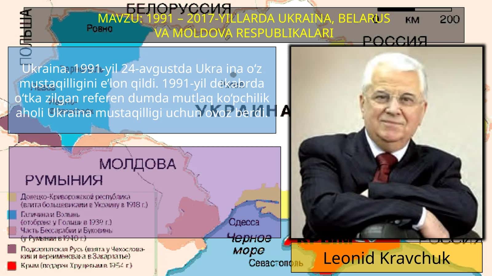1991 – 2017-YILLARDA UKRAINA, BELARUS VA MOLDOVA RESPUBLIKALARI