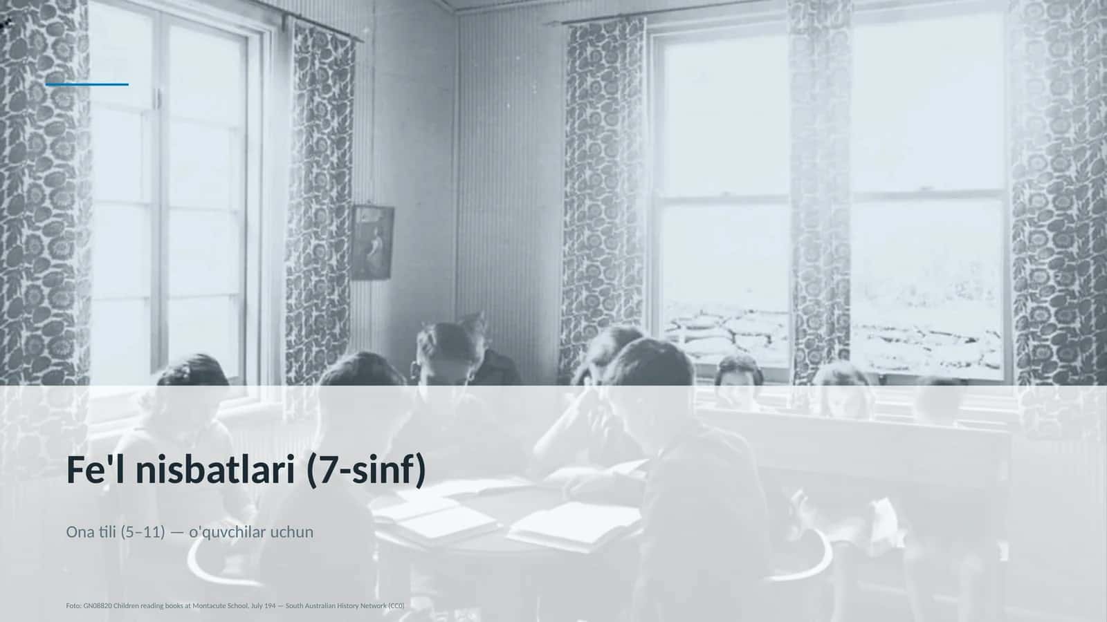 Fe'l nisbatlari (7-sinf)