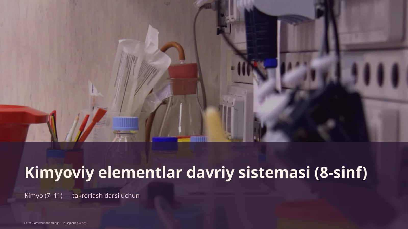 Kimyoviy elementlar davriy sistemasi (8-sinf)