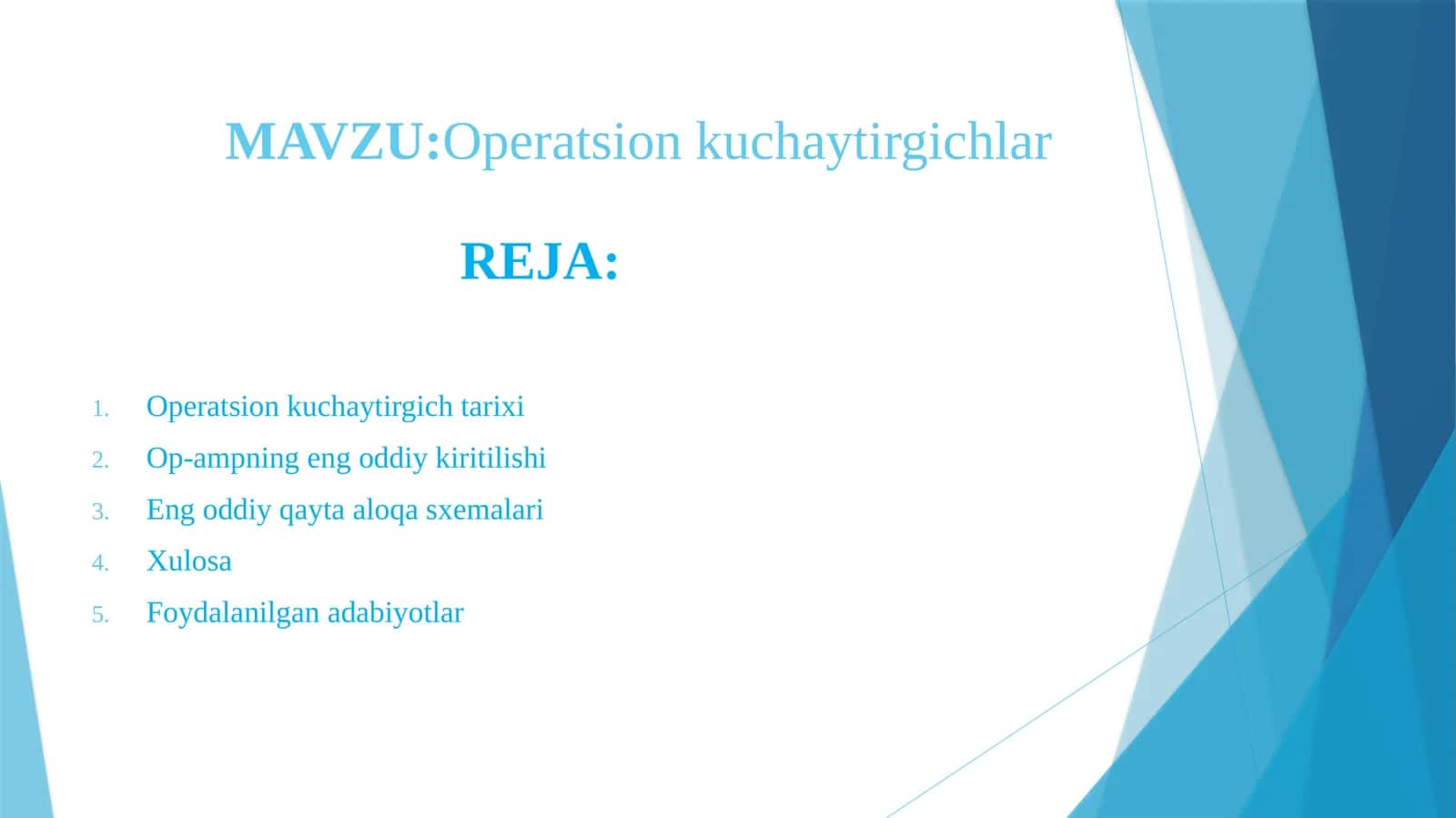Operatsion kuchaytirgichlar.pptx