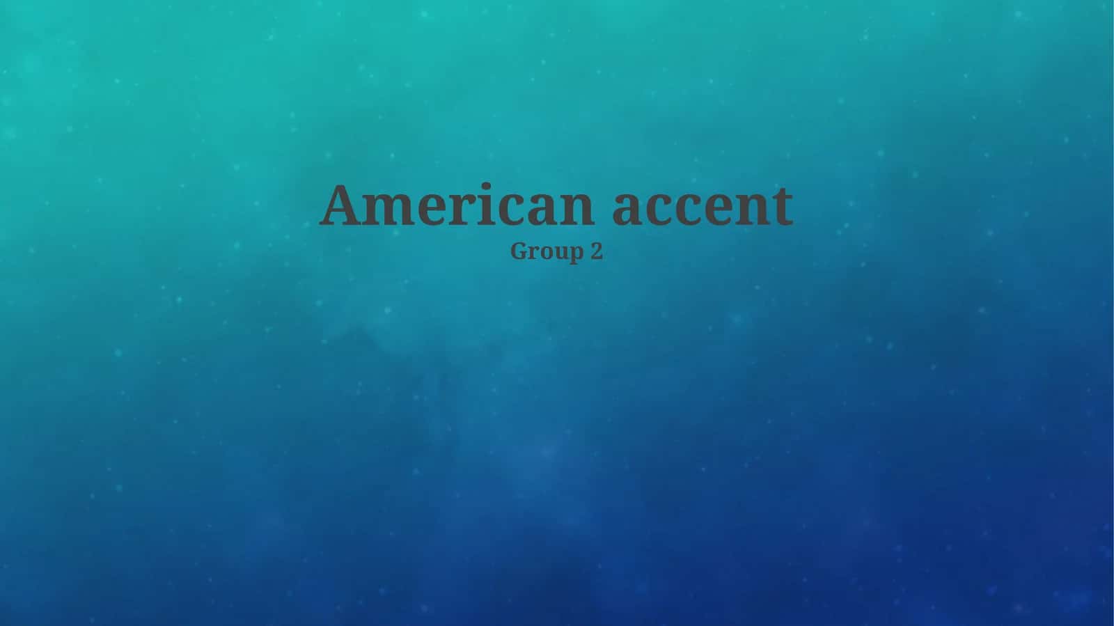 The Sounds of American English: A Phonetic Overview