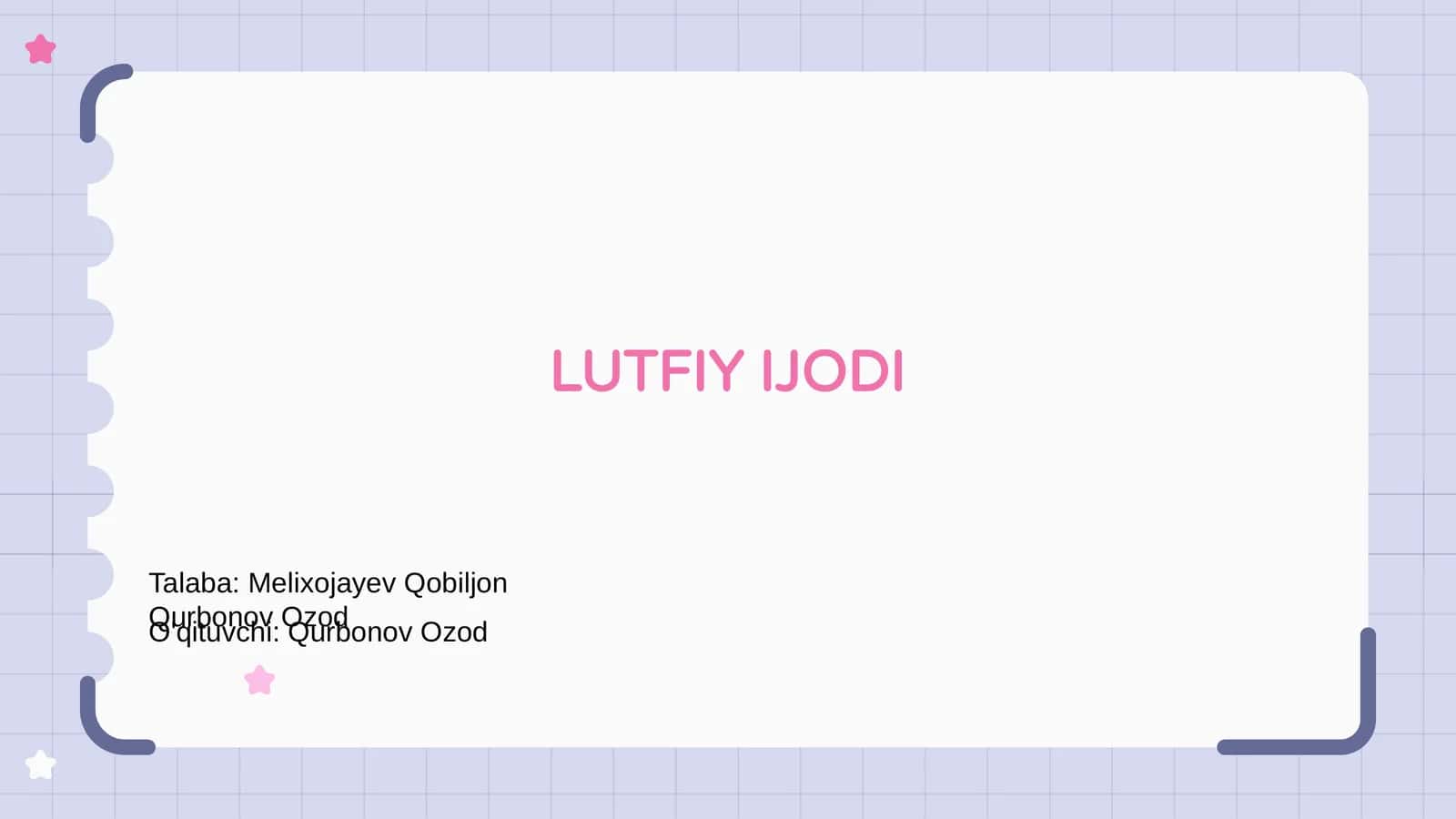 LUTFIY IJODI