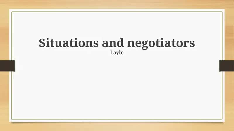 Power Dynamics in Negotiation