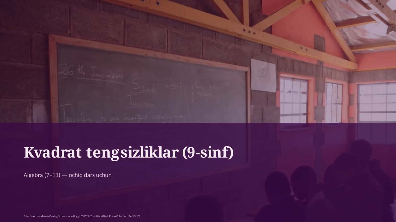 Kvadrat tengsizliklar (9-sinf)