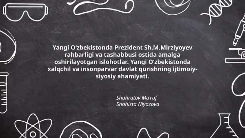Yangi O‘zbekistonda Prezident Sh.M.Mirziyoyev rahbarligi
