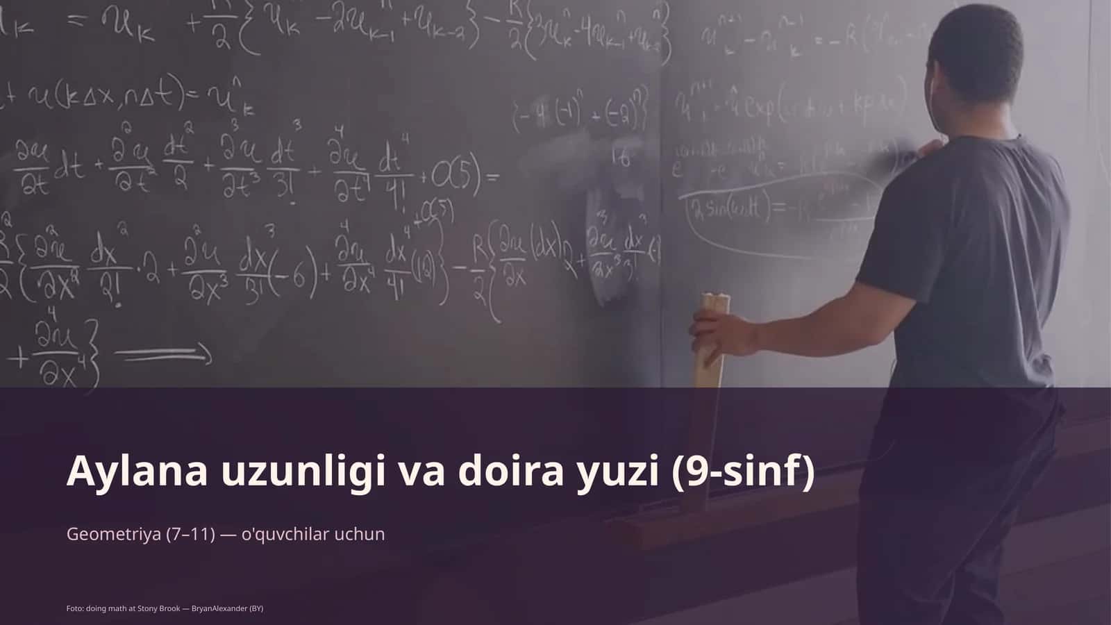 Aylana uzunligi va doira yuzi (9-sinf)