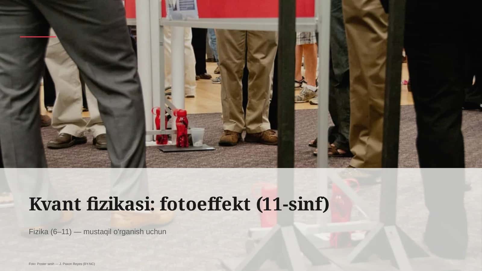 Kvant fizikasi: fotoeffekt (11-sinf)