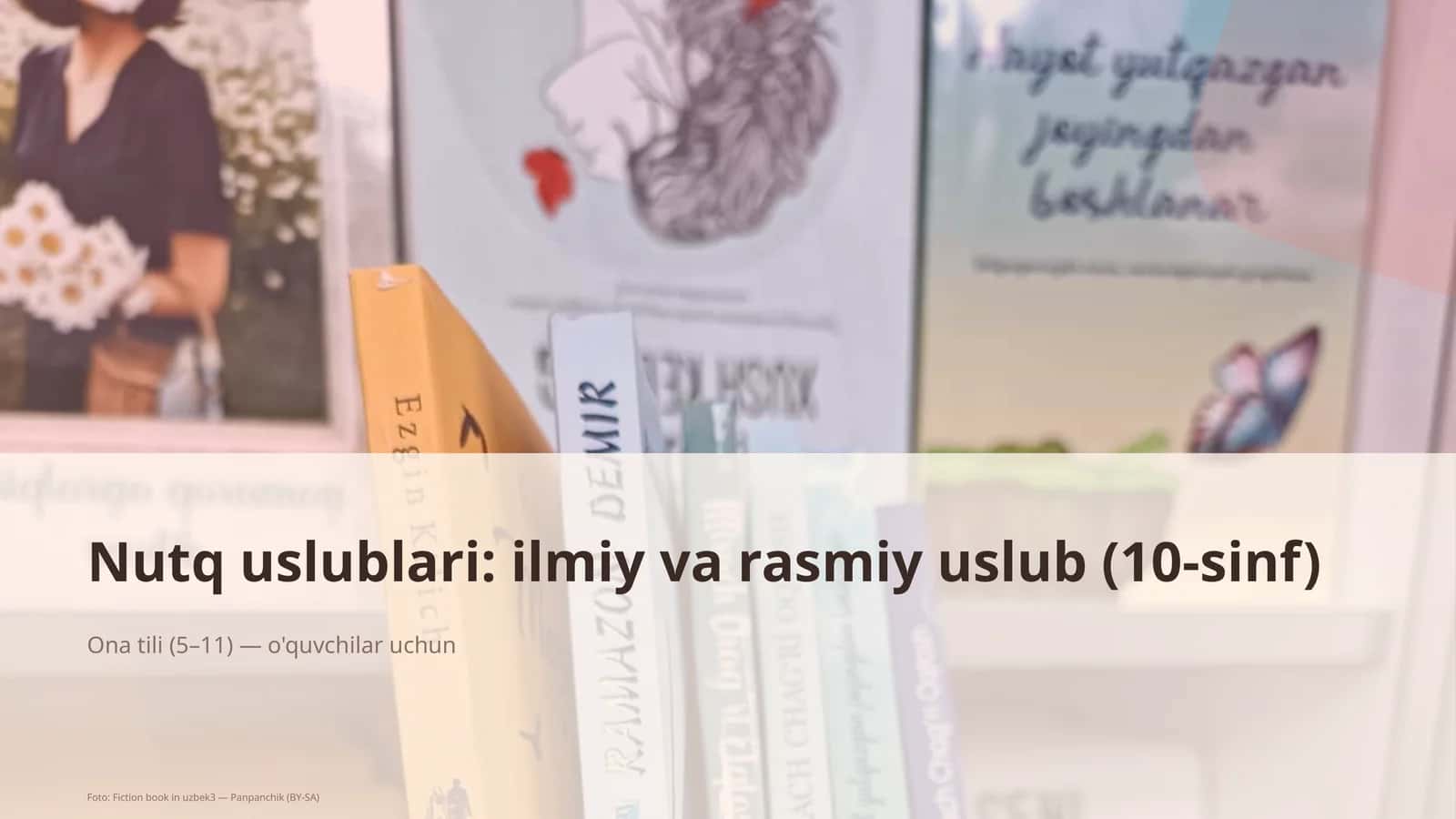 Nutq uslublari: ilmiy va rasmiy uslub (10-sinf)