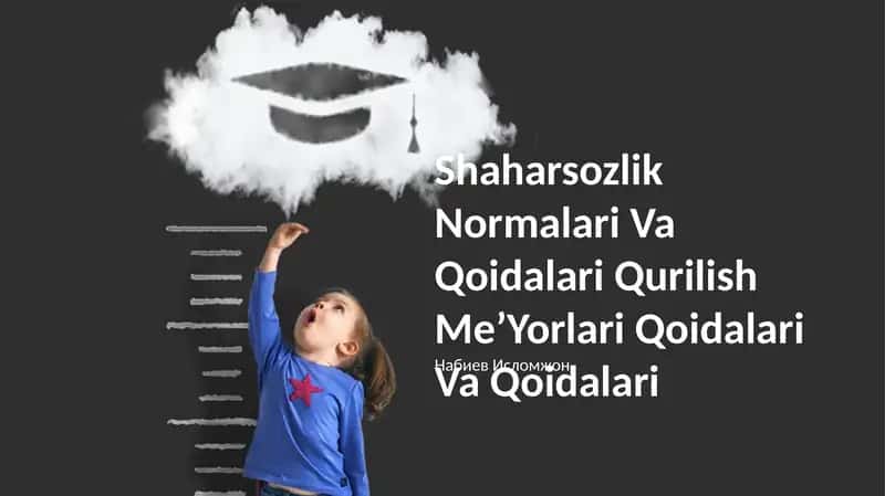 Shaharsozlik Normalari Va Qoidalari Qurilish MeʼYorlari Qoidalari Va Qoidalari