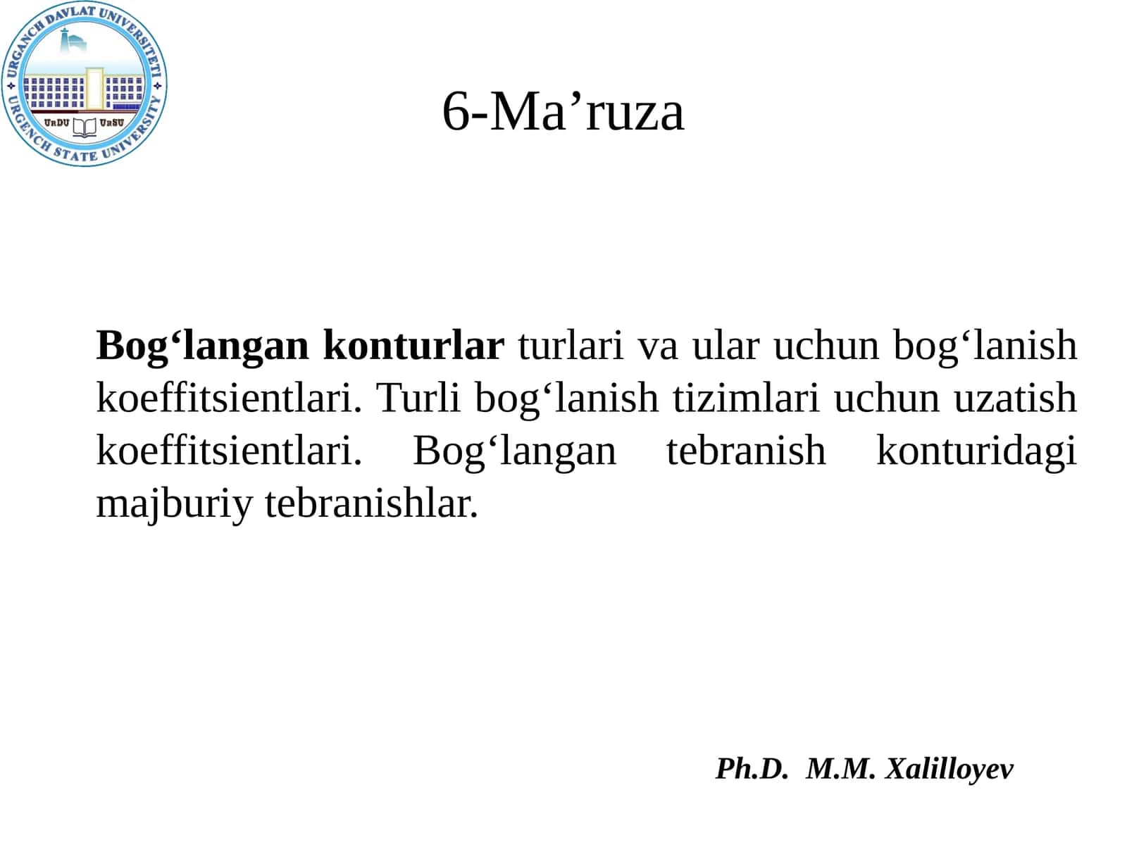 Bog‘lanish koeffitsientlari turlari