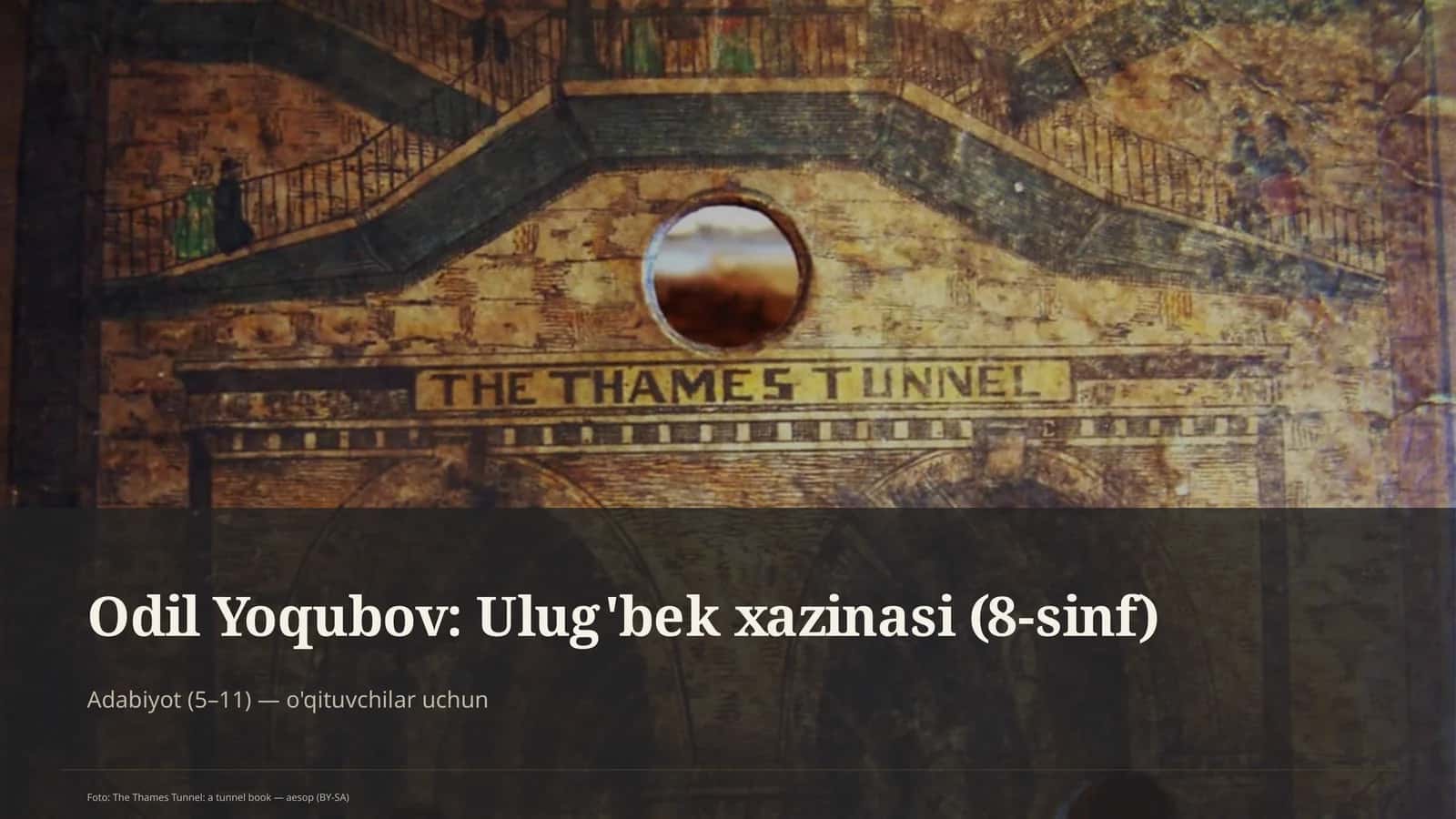 Odil Yoqubov: Ulug'bek xazinasi (8-sinf)