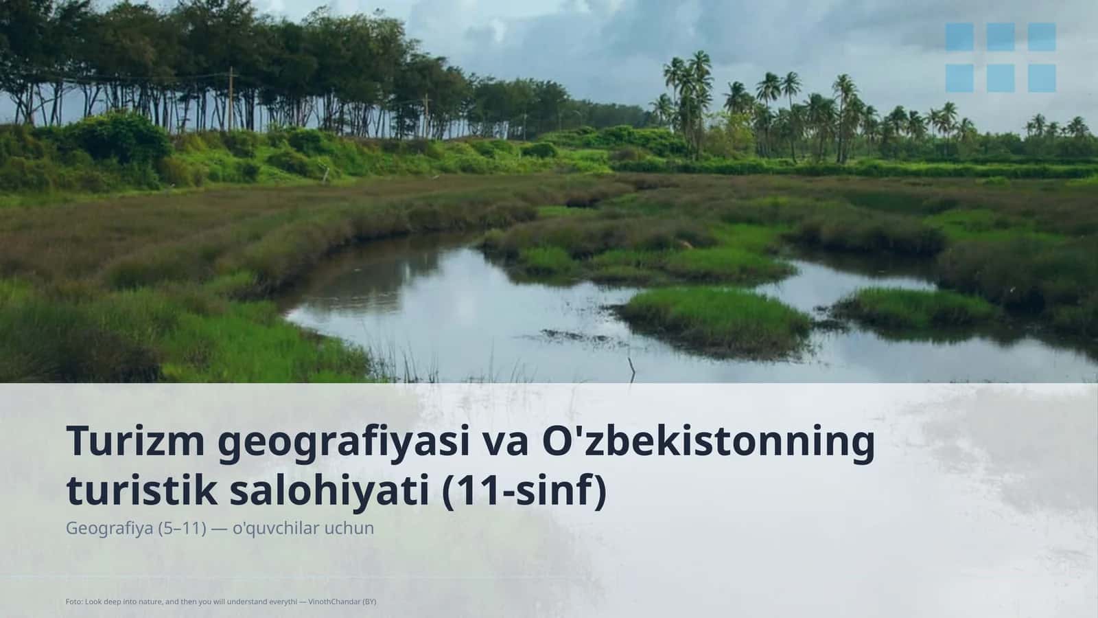 Turizm geografiyasi va O'zbekistonning turistik salohiyati (11-sinf)