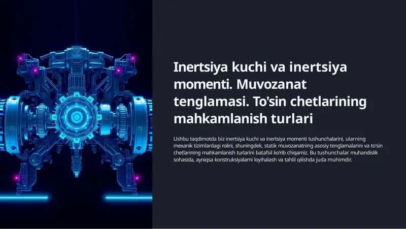 Inertsiyakuchivai inertsiya momenti