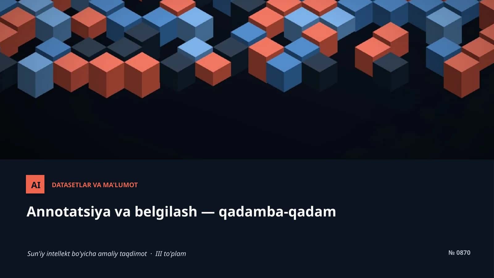 Annotatsiya va belgilash