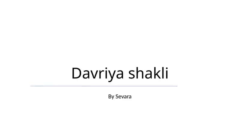 Davriya shakli