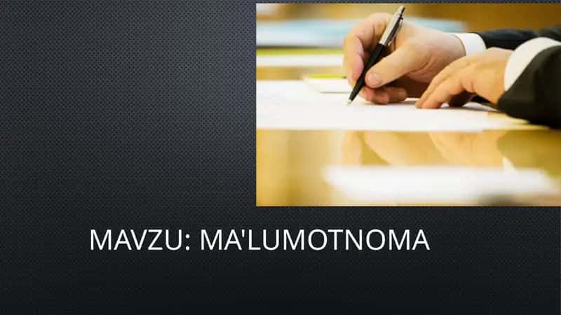 Ma'lumotnoma