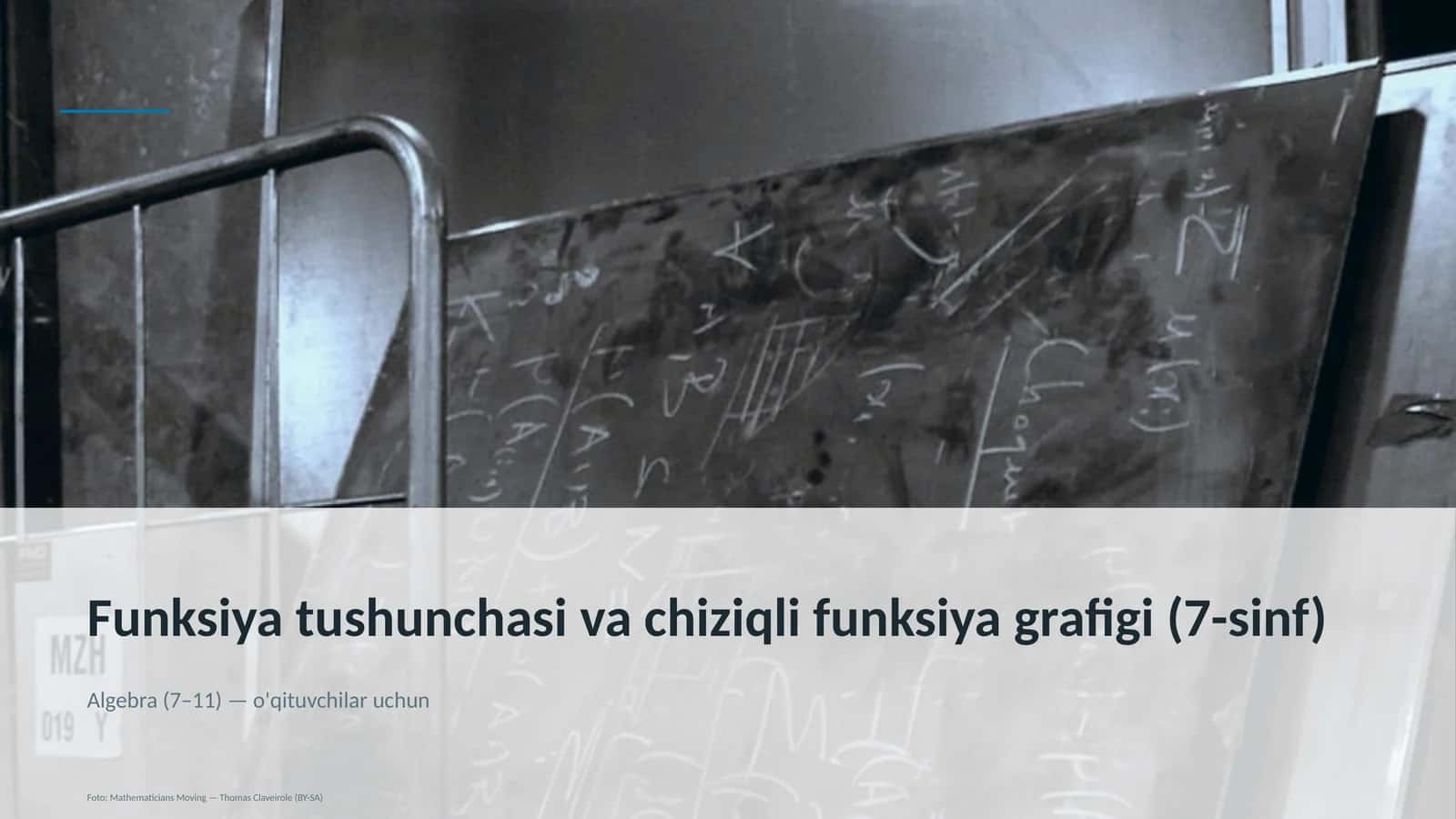 Funksiya tushunchasi va chiziqli funksiya grafigi (7-sinf)