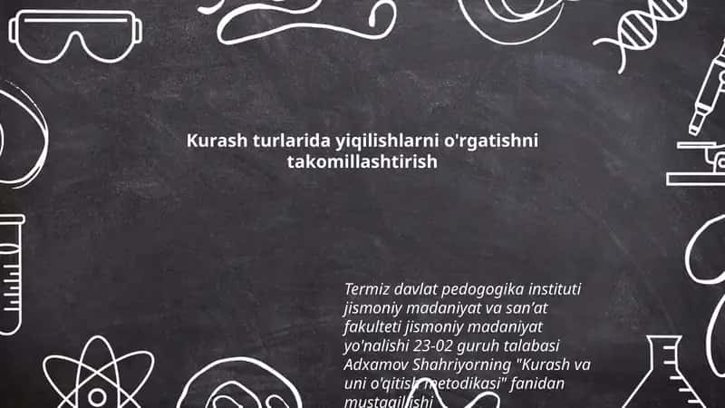 Kurash va uni o'qitish metodikasi