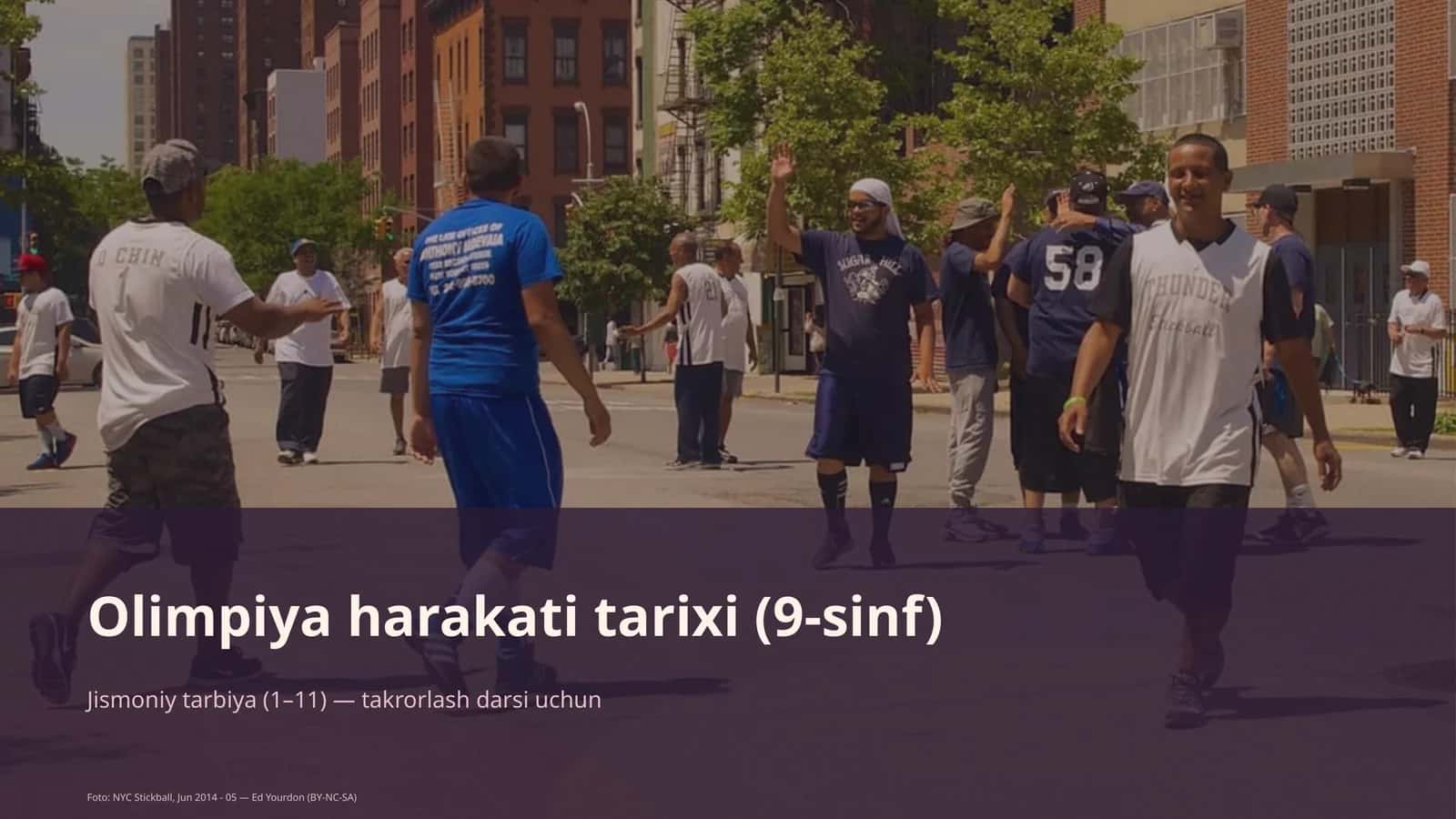 Jismoniy tarbiya (1–11) — takrorlash darsi uchun