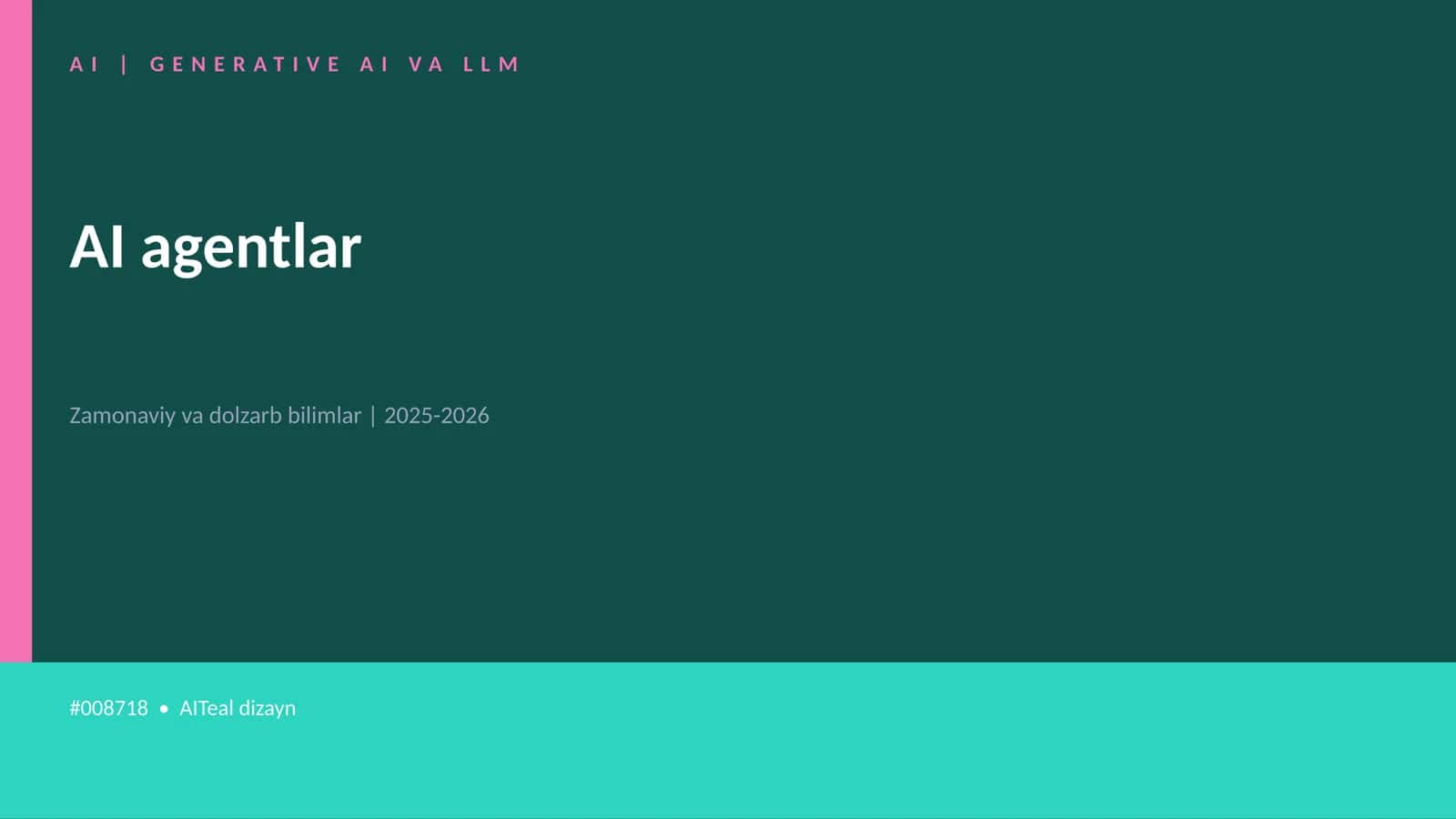 GENERATIVE AI VA LLM