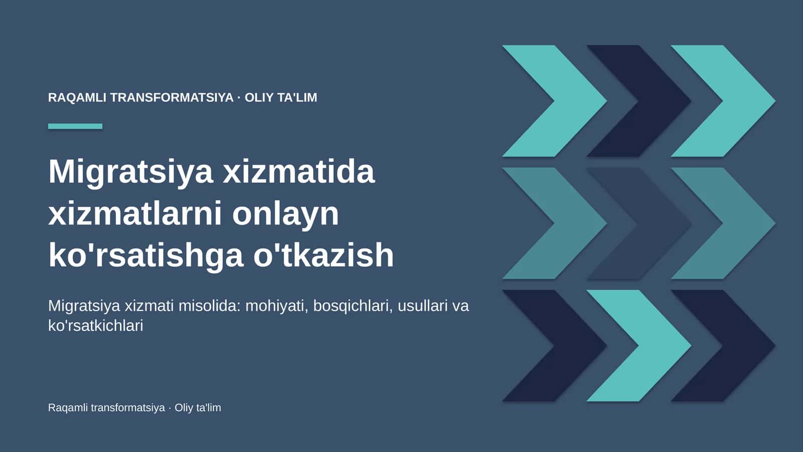 migratsiya xizmatida xizmatlarni onlayn ko'rsatishga o'tkazish 4369