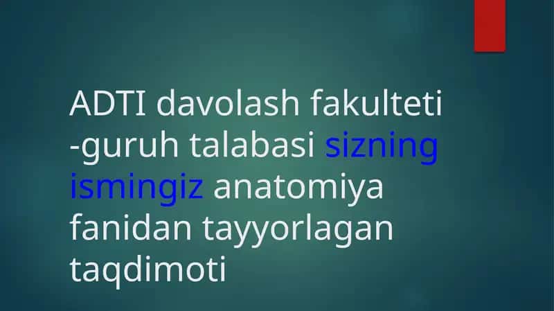 KALLA SUYAGINING YUZ QISMI SUYAKLARI